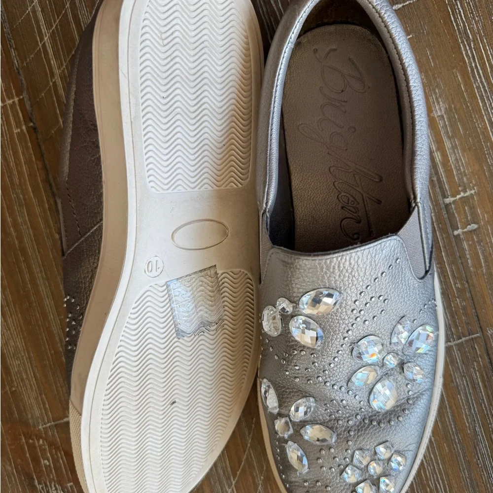 Brighton Metallic Embellished Sneakers - Picture 3 of 4